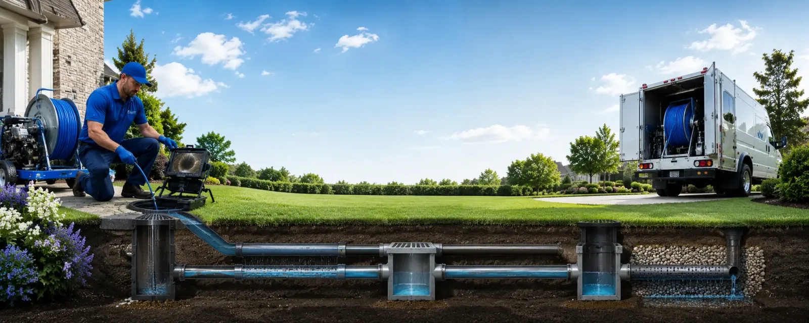 Outdoor drain cleaning information for Irving, IL